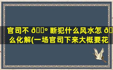 官司不 🐺 断犯什么风水怎 🌸 么化解(一场官司下来大概要花多少钱)